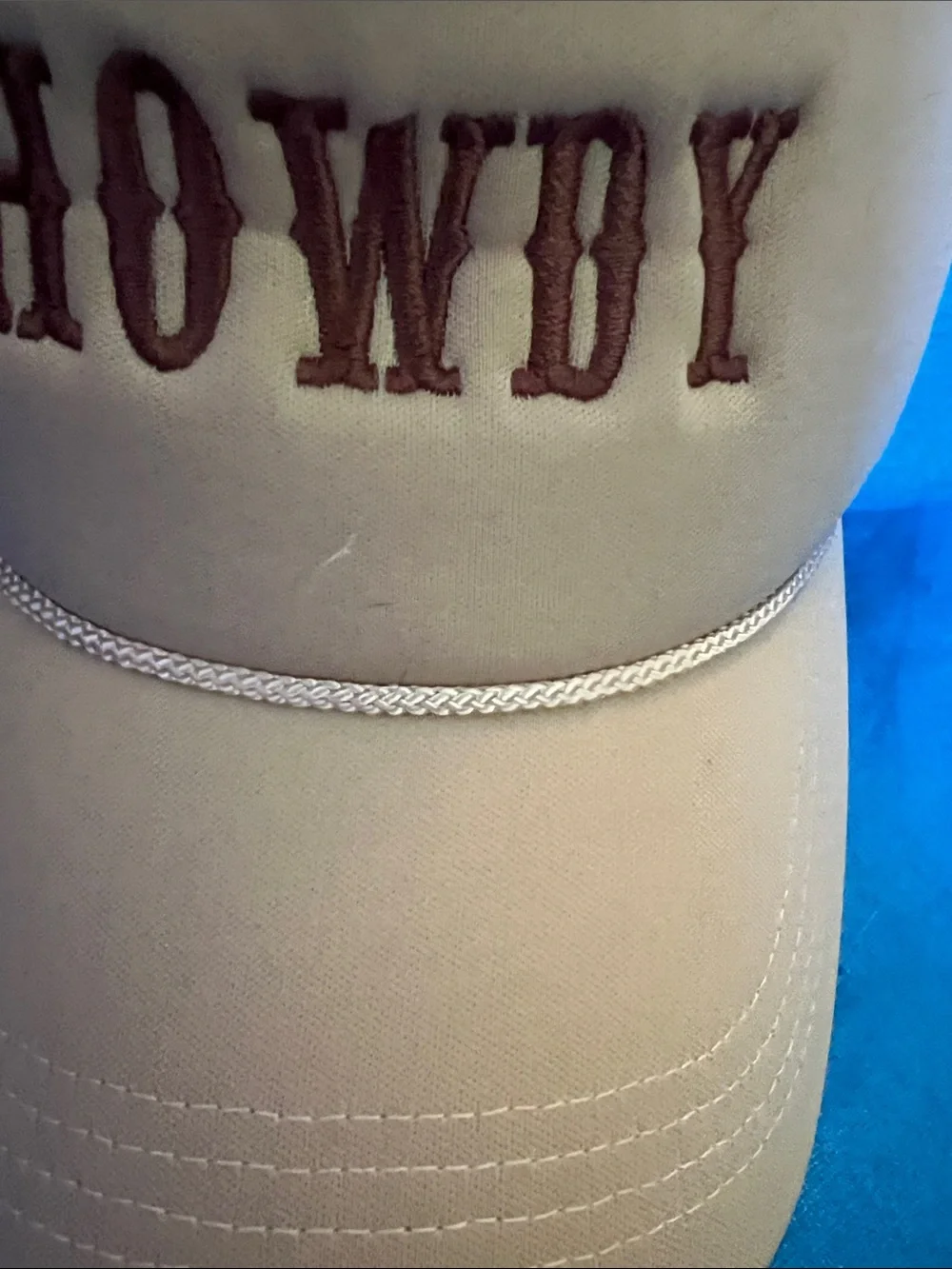 Howdy Embroidered Khaki Trucker Cap - Unbranded